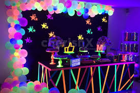 White cabinets and a desk add a refreshing look. Glow In The Dark Decor In Delhi Gurgaon Noida Ncr