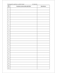 Dar pastrez si formularea aceasta, deoarece asa e cunoscuta in mediul scolaresc intalnirea parintilor cu profesorul. Registru Pentru Procese Verbale Sedinte Cu Parintii Coperta Duplex