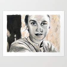 Mary McCarthy Art Print by Katherine Messenger