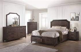 Richmond 6 Piece Bedroom Set In Dark Grey Oak Finish By Coaster 205710 Bedroom Sets Furniture Bedroom Set