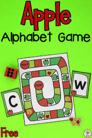 From a to z (large borders) 1 2 3 our coloring pages. Apple Alphabet Game Letter Recognition Activity For Pre Readers