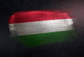 In this exact form, it has been the official flag of hungary since 23 may 1957. Premium Photo Hungary Flag Made Of Metallic Brush Paint On Grunge Dark Wall