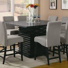 Share your table with as few as four or as many as 12. Redefine Your Casual Dining Room With This Modern Counter Height Dining Table It Featur Square Dining Room Table Dining Room Furniture Sets Dining Table Black
