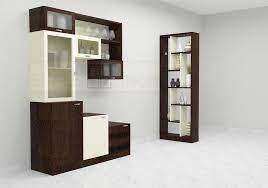 Fonio Crockery Unit With Laminate Finish Crockery Unit Contemporary Dining Furniture Rustic Kitchen Decor