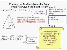 The answer is the cone has a surface area of 78.5 square inches. How To Find The Surface Area Of A Cone When Not Given The Slant Height Youtube