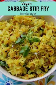 Cabbage Thoran Kerala Style Cabbage Stir Fry Madhu S Everyday Indian In 2020 Vegetable Stew Recipe Indian Beef Recipes Cabbage Stir Fry