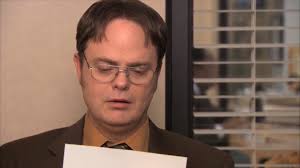 Quando o Dwight lê a carta de recomendação do Michael, essa é a cena mais  emocionante para mim... [S07E22] : r/DunderMifflin