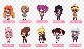 Osana najimi, amai odayaka, kizana sunobu, oka ruto, asu rito, muja kina, mida rana, osoro shidesu, hanako yamada, megami saikou and more will appear in this. Yandere Simulator Chibi Rivals Yandere Simulator Rivals Names Free Transparent Png Clipart Images Download