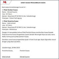 55 Contoh Surat Izin Permohonan Kuasa Pengunduran Diri Surat Surat Pengunduran Diri