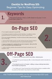 Checklist For Wordpress Seo Beginner Tips For Easy Optimizing Wordpress Seo Seo Tutorial Seo Marketing