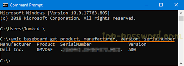 Similarly, we can get a laptop serial number from the command prompt. 3 Methods To Check Your Motherboard Model In Windows 10 Password Recovery