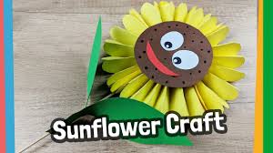Paper Sunflower Craft For Kids 5 Minute Craft Youtube See more ideas about sunflower art, painting, flower art. paper sunflower craft for kids 5 minute craft