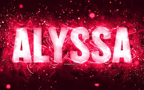 Видео happy birthday alyssa канала william hamblin. Download Wallpapers Happy Birthday Alyssa 4k Pink Neon Lights Alyssa Name Creative Alyssa Happy Birthday Alyssa Birthday Popular American Female Names Picture With Alyssa Name Alyssa For Desktop Free Pictures For Desktop