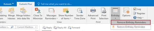 Quickly Remove Or Restore All Birthday Reminders From Calendars In Outlook