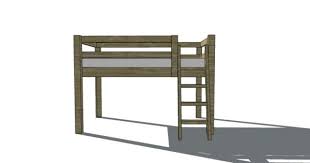 Size your bed from one of two plan options. Free Woodworking Plans To Build A Twin Low Loft Bunk Bed Build A Loft Bed Low Loft Beds Bunk Bed Plans