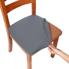 4.3 out of 5 stars 4,436. Smiry Stretch Chair Seat Covers For Dining Room Grey Set Of 2 Jacquard Dining Chair Seat Cushion Protectors Chair Slipcovers Buy Online In Brunei At Brunei Desertcart Com Productid 83866783