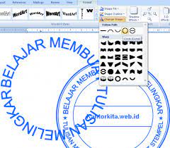 Membuat Stempel Melingkar Dengan Ms Word Mudah Kantorkita Net