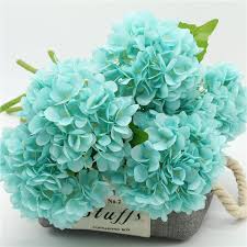 20% off on all silk hydrangea plants (no min. Hydrangea Artificial Silk Flowers Aqua Blue Hydrangea Vanrina