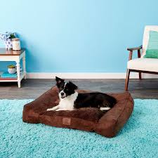 Top extra large dog beds with memory foam. American Kennel Club Extra Large Memory Foam Pillow Dog Bed W Removable Cover Brown Chewy Com