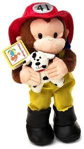 Curious George Fireman Doll Curious George Toys Curious George Stuffed Animal Curious George