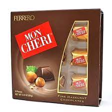 Amazon.com : Ferrero Mon Cheri Hazelnut Chocolates 9 pieces (1),2.8 ounces  : Grocery & Gourmet Food