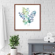 Keep it simple and to the point with minimalist framed prints. Art For The Bathroom