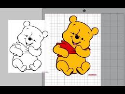 The most common winnie silhouette material is cotton. Coloring Winnie The Pooh Using Silhouette Studio Simple Easy Youtube
