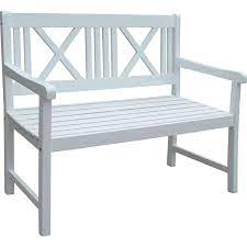 Moderne terrassengestaltung 100 bilder und kreative einfälle, 77 praktische. Garden Pleasure Gartenbank Malmo 2 Sitzer Holz 89 X 120 X 59 Cm Weiss Kaufen Bei Obi