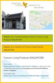 Singapore Forever Living Products Head Office Adress Telephone An Information How To Buy The Aloe Vera P Forever Living Products Forever Business Singapore