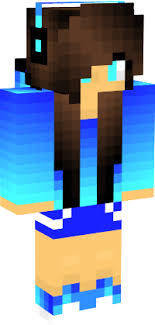 Blue Gamer Girl Minecraft Girl Skins Amazing Minecraft Blue Game
