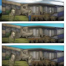 Paneles realistas de estilo cómic para adultos Big House, gran angular ·  Creative Fabrica