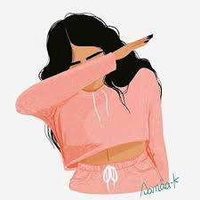 Fille Dab Iphone Wallpaper Drawing Girl Wallpaper Art Wallpaper