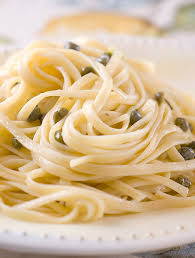 Mix together oil, lemon juice, capers, parmesan, thyme and lemon zest in a large bowl. Lemon Caper Linguine Life S Ambrosia