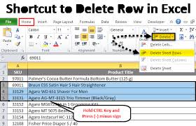 Highlight these cells with color. Shortcut To Delete Row In Excel How To Delete Row