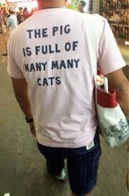 In english, wear and put on take many objects. English T Shirts In Asia 140 Pics Bored Panda