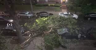 Severe weather impacts NYC with hail and wind