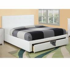 Choose from queen and king size lifestyle solutions bedroom suites delivered free or night and day full queen and king size bedroom sets delivered free. Carla White Faux Leather Full Platform Storage Bed By Poundex