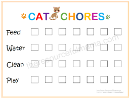 Cat Chore Chart The Resourceful Mama