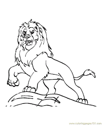 All he's missing is a crown! Lion Coloring Page For Kids Free Lion Printable Coloring Pages Online For Kids Coloringpages101 Com Coloring Pages For Kids