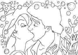 Kiss Ariel And Eric Lineart By Lizzzy Art Ariel Coloring Pages Mermaid Coloring Pages Disney Coloring Pages