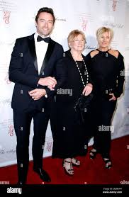 Hugh Jackman, Fay Duncan and Debrorra-Lee Furness attend the 2013  Gabrielle's Angel Foundation Angel Ball at Cipriani Wall Street in New York  City, NY, USA,