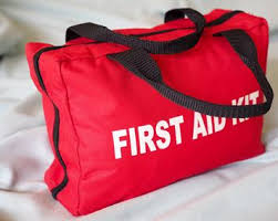 First Aid Kit First aid kits come in many shapes and sizes. first aid kit