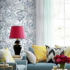 Florence broadhurst exotic birds quilt cover set gold. Waterfall Gardens Wallpaper By Florence Broadhurst Lelands Wallpaper