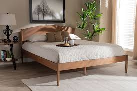 We have a tremendous selection of king size beds to choose from. Baxton Studio Leanora Mid Century Modern Ash Wanut Finished King Size Wood Platform Bed Mg0006 Ash Walnut King