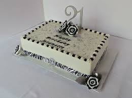 21st Birthday Sheet Cake Ideas Zebra Striped 21st Sheet Birthday Cake Vintage Cake Cake Birthday Sheet Cakes
