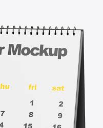 Download Desk Calendar Mockup In Stationery Mockups On Yellow Images Object Mockups PSD Mockup Templates