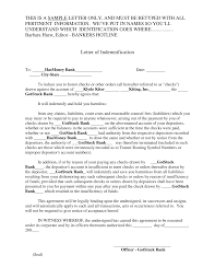 To the manager of india international airlines, i confirm that i have authorized. Https Www Bankersonline Com Sites Default Files Tools Holdharmlessletter Pdf