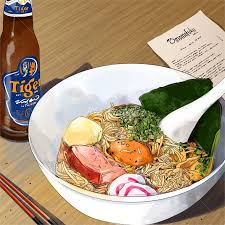 Food is a fundamental part of every culture and anime is no stranger to depicting food from this island nation. Illustrations By Commercial Lifestyle Fashion And Culinary Illustrator Amber Day Represented By Leading Interna Food Illustrations Aesthetic Food Food Artwork