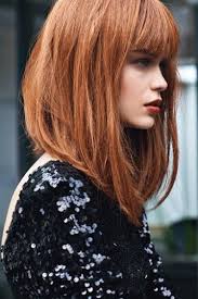 And when it is paired with layers, it is inimitable! Bob Long Bob Red Hair Fringe Bangs On We Heart It