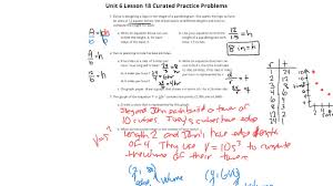 Answer the questions to the situation Grade 6 Unit 6 Lesson 18 Practice Problems Youtube